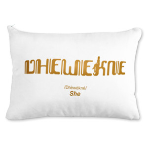 Bantal Rectangle sofa pillow “Dhewekne” it means she