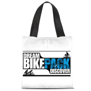 Tas Tote Fullprint Dream Bikepack Discover Blue on Light Color