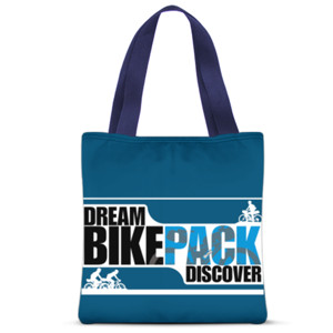 Tas Tote Fullprint Dream Bikepack Discover Blue Double sided.