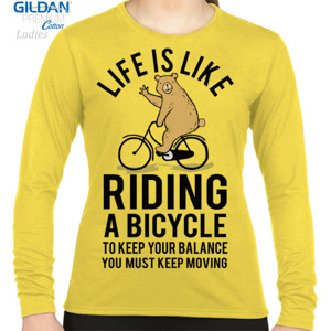 Kaos LIFE IS LIKE RIDING A BICYCLE