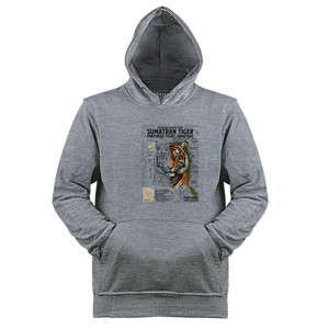 Jaket Hoodie Kaos Custom Harimau Sumatra Sumatra Tiger Premium