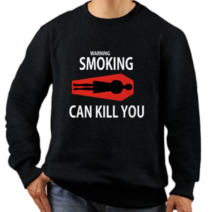 Jaket Sweater Design Warning Smoking