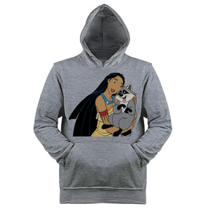 Jaket Hoodie pocohontas with animal