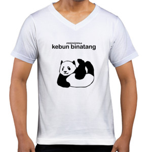 Kaos  jaket minimu  tertulis kebun binatang