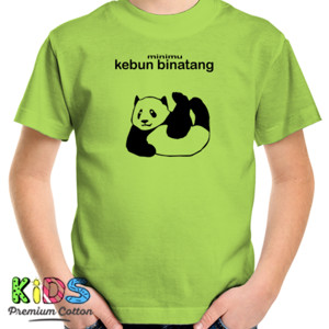 Kaos jaket minimu  tertulis kebun binatang