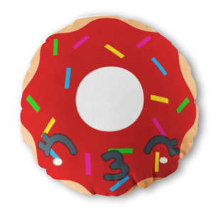 Bantal Bulat Donat strawbery