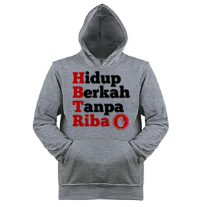 Jaket Hoodie Hidup Berkah Tanpa Riba