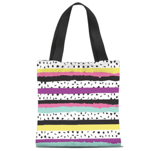 Tas Tote Fullprint STRIPE DISCO