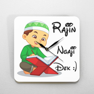 Jam Dinding Jam Dinding Anak Soleh Ngaji