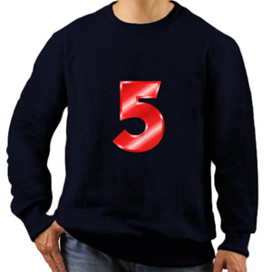 Jaket Sweater Kaos angka 5