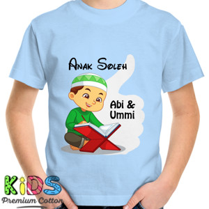 Kaos Baju Anak Soleh Abi & Ummi