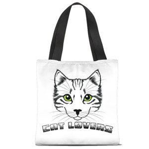 Tas Tote Fullprint Cat Lovers