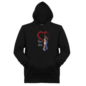 Jaket Hoodie I Love U MoM