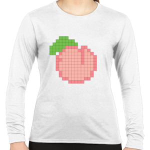 Kaos Peach - Pixel Fruit Series Tees
