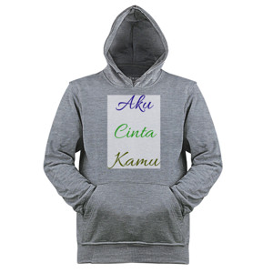 Jaket Hoodie Aku Cinta Kamu