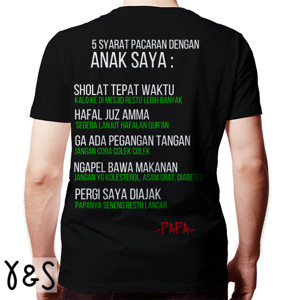 Kaos Pacaran sama anak saya
