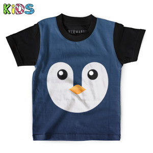 Kaos Anak Full-Print Penguin