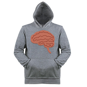 Jaket Hoodie Kaos Brain 3 (SB83W)
