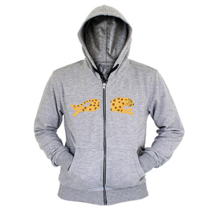Hoodie Zipper Kaos Leopard
