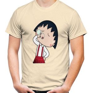 Kaos Chibi maruko chan drink water