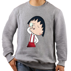 Jaket Sweater Chibi maruko chan drink water