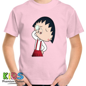 Kaos Chibi maruko chan drink water
