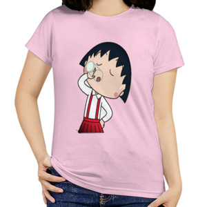 Kaos Chibi maruko chan drink water