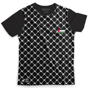 Kaos Fullprint Keffiyeh Hitam RG0031