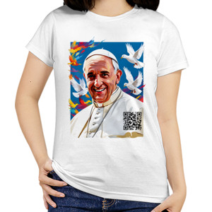 Kaos Wanita POPE FRANCIS 002