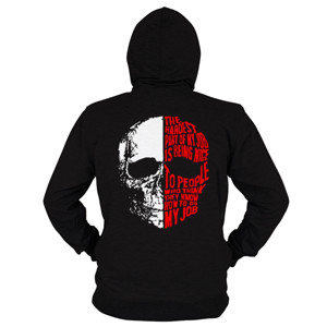 Hoodie Zipper Jaket skull