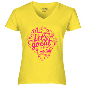 Kaos Valentine Love Food Typography