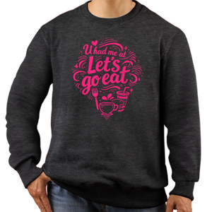 Jaket Sweater Valentine Love Food Typography