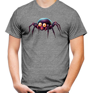 Kaos Laba-laba besar ungu hitam