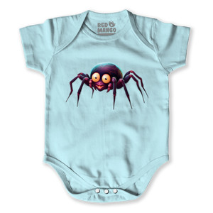 Baby Jumper Laba-laba besar ungu hitam