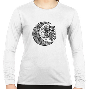 Kaos Premium - Seni Garis Abstrak Gambar Singa