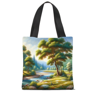 Tas Tote Fullprint Pemandangan