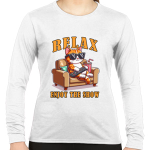 Kaos 002 Cat Relax and Enjoy the Show