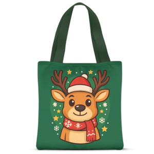 Tas Tote Fullprint Totebag Christmas Rusa
