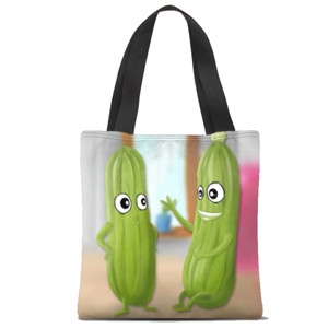 Tas Tote Fullprint Vegetable - Tas Tote by Co_mbro