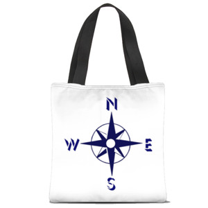Tas Tote Fullprint Compass