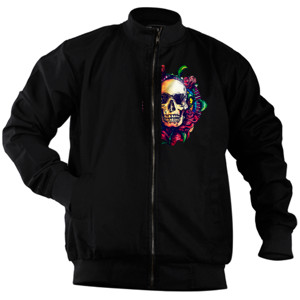 Jaket Bomber Cool Skull