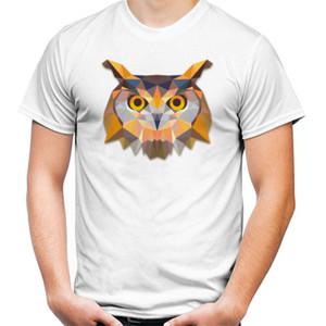 Kaos Owl Face Triangle Art