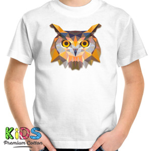 Kaos Owl Face Triangle Art 
