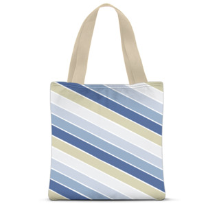 Tas Tote Fullprint BLUE STRIPES