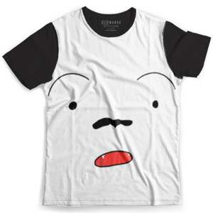 Kaos Fullprint Kaos shiro Crayon Shinchan