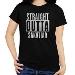 Kaos Straight Outta SAKATIAR Logo
