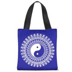 Tas Tote Fullprint Tula Mandala, YinYang