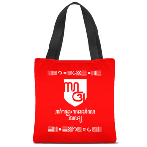 Tas Tote Fullprint Totebag 75 Tahun Indonesia Aksara