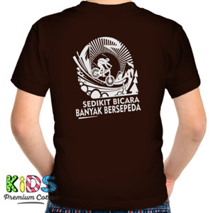 Kaos Kaos Sepeda Sedikit Bicara (Design Belakang)