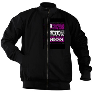 Jaket Bomber Kyoto Tokyo Nagoya Pink